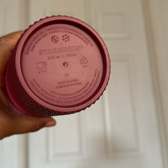 Tricolor pink Starbucks cup. - Picture 4 of 6